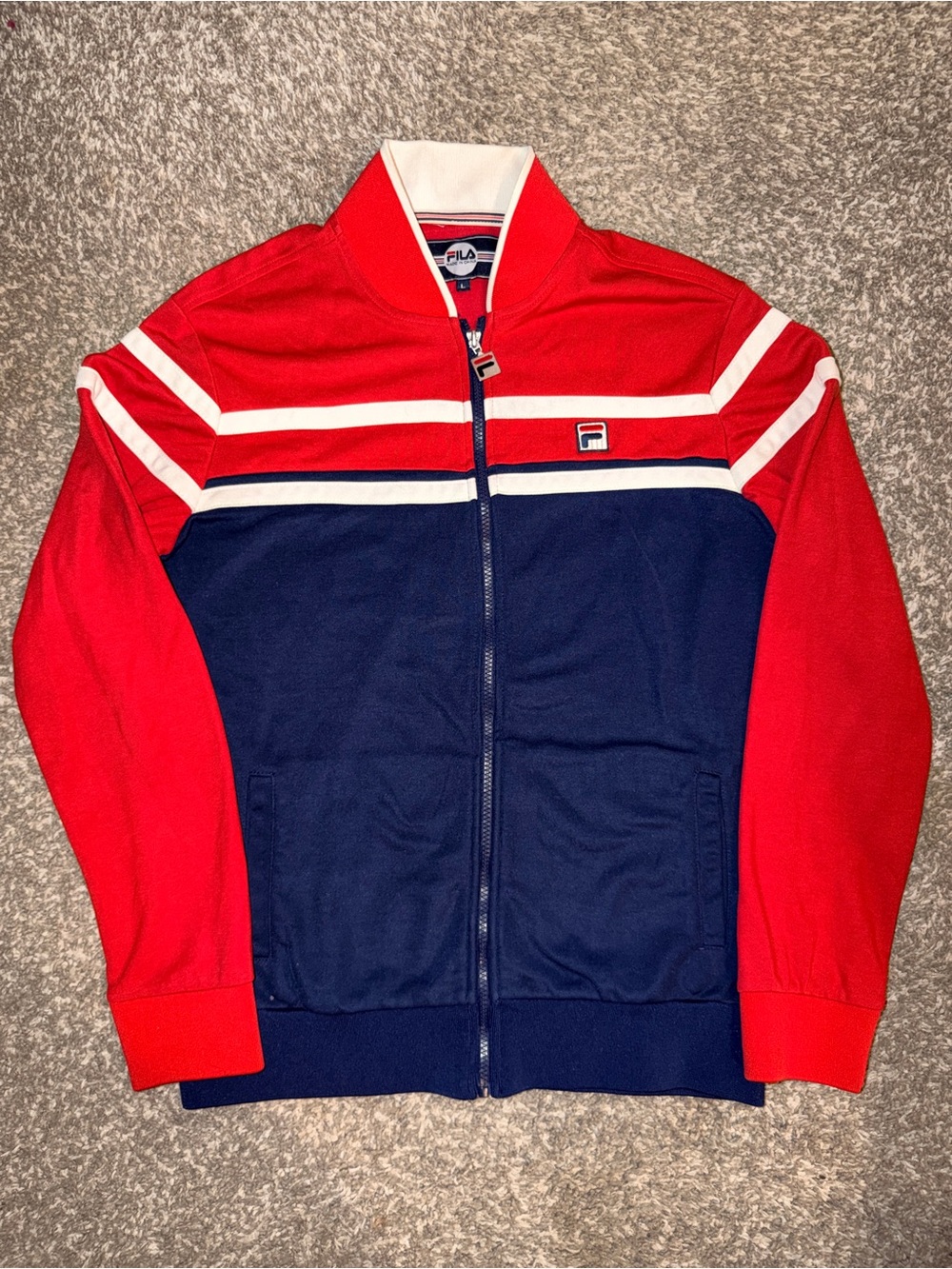 FILA Vintage Athletic Naso Jacket Large Men's SportStyle